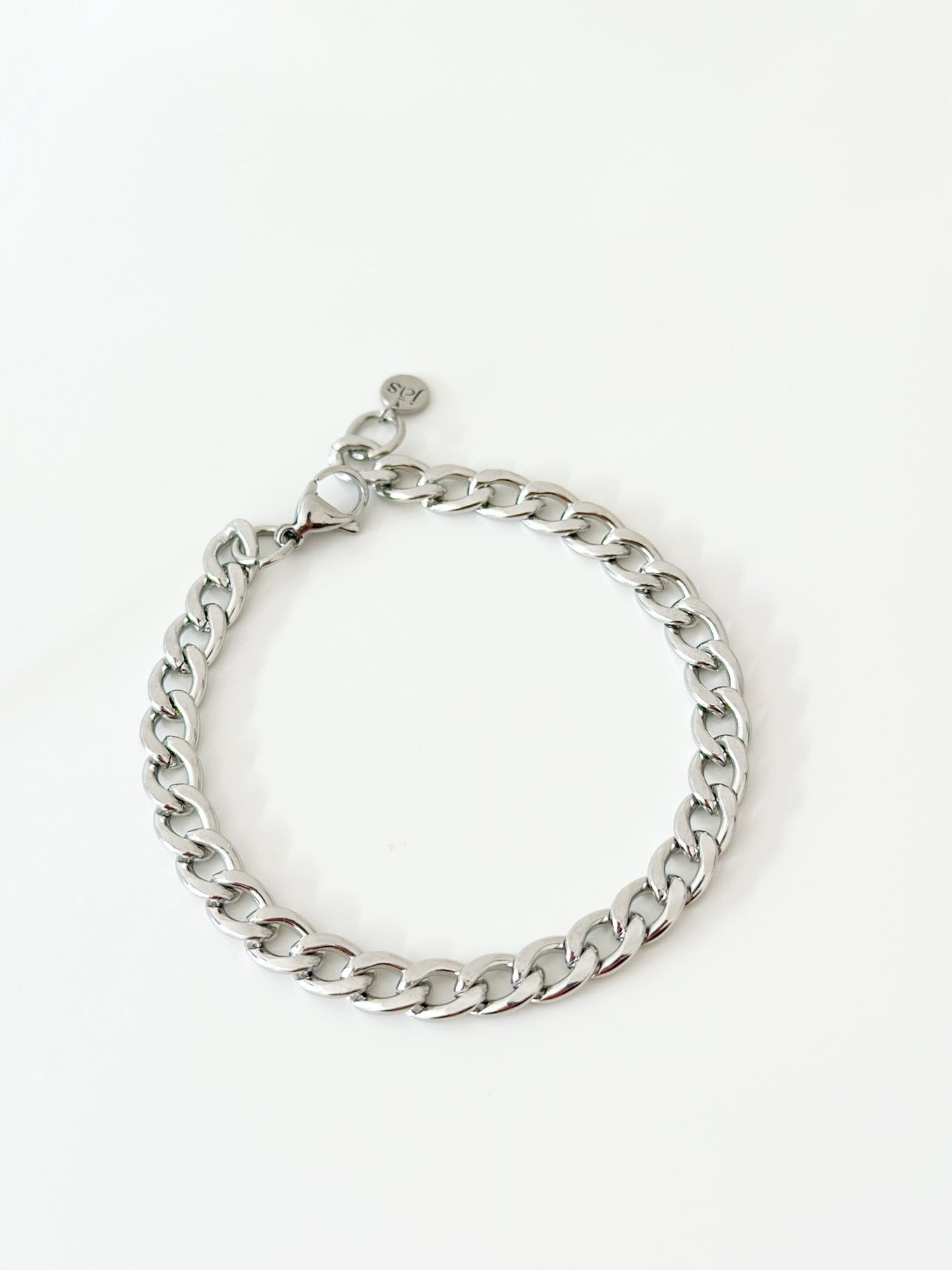 Silver curb bracelet - Jas | Stainless Steel Bracelet - Jas | Perfect On You