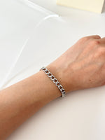 Silver curb bracelet - Jas | Stainless Steel Bracelet - Jas | Perfect On You