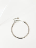 Silver Herringbone Bracelet - Jas | Stainless Steel Bracelet - Jas | Perfect On You