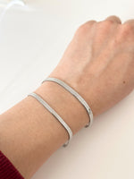 Silver Herringbone Bracelet - Jas | Stainless Steel Bracelet - Jas | Perfect On You