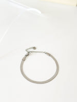 Silver Herringbone Bracelet - Jas | Stainless Steel Bracelet - Jas | Perfect On You