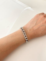 Silver jumbo curb Bracelet - Jas | Stainless Steel Bracelet - Jas | Perfect On You