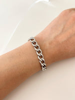 Silver jumbo curb Bracelet - Jas | Stainless Steel Bracelet - Jas | Perfect On You