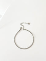 Silver mini Curb Bracelet - Jas | Stainless Steel Bracelet - Jas | Perfect On You