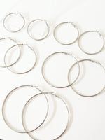 Silver Mira Classic hoops - Jas | Hoop Earrings - Jas | Perfect On You