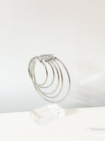 Silver Mira Classic hoops - Jas | Hoop Earrings - Jas | Perfect On You