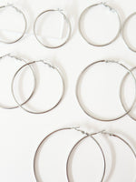 Silver Mira Classic hoops - Jas | Hoop Earrings - Jas | Perfect On You
