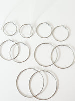 Silver Mira Classic hoops - Jas | Hoop Earrings - Jas | Perfect On You