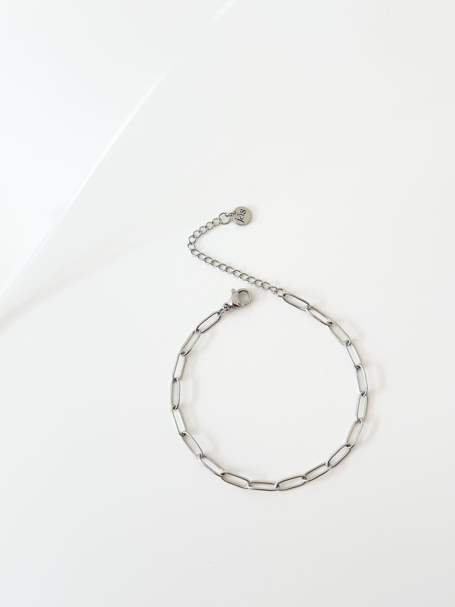 Silver Paper Clip Bracelet - Jas | Stainless Steel Bracelet - Jas | Perfect On You