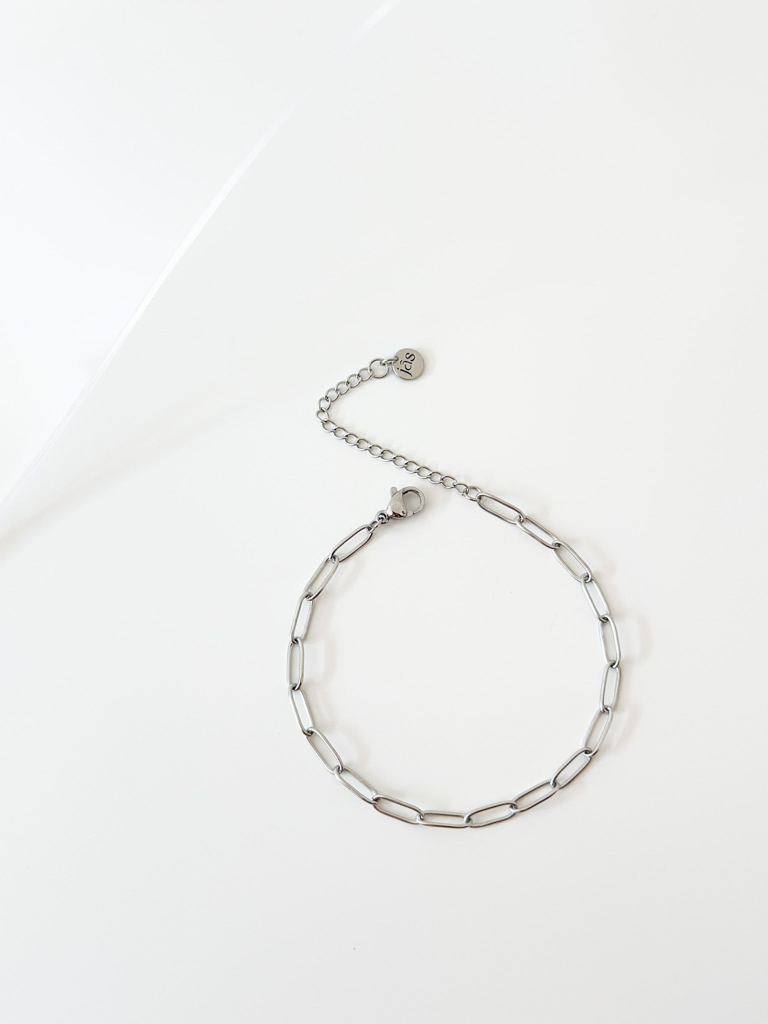 Silver Paper Clip Bracelet - Jas | Stainless Steel Bracelet - Jas | Perfect On You