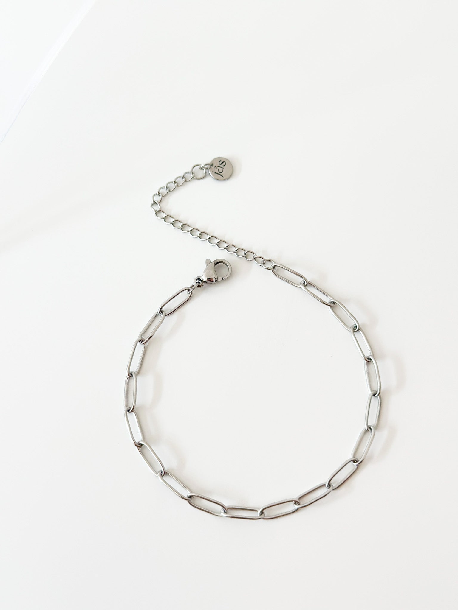 Silver Paper Clip Bracelet - Jas | Stainless Steel Bracelet - Jas | Perfect On You