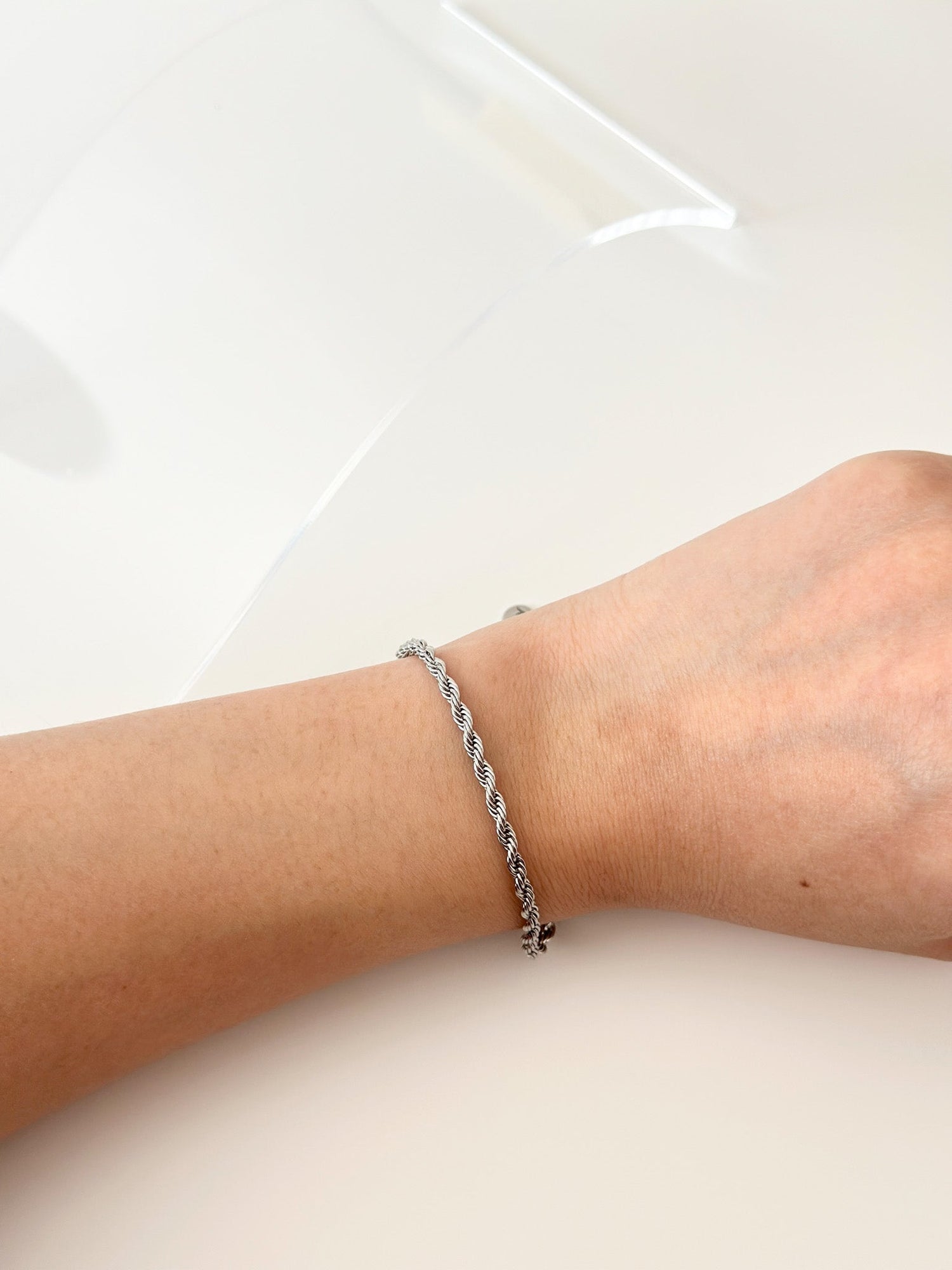 Silver Rope Bracelet - Jas | Stainless Steel Bracelet - Jas | Perfect On You