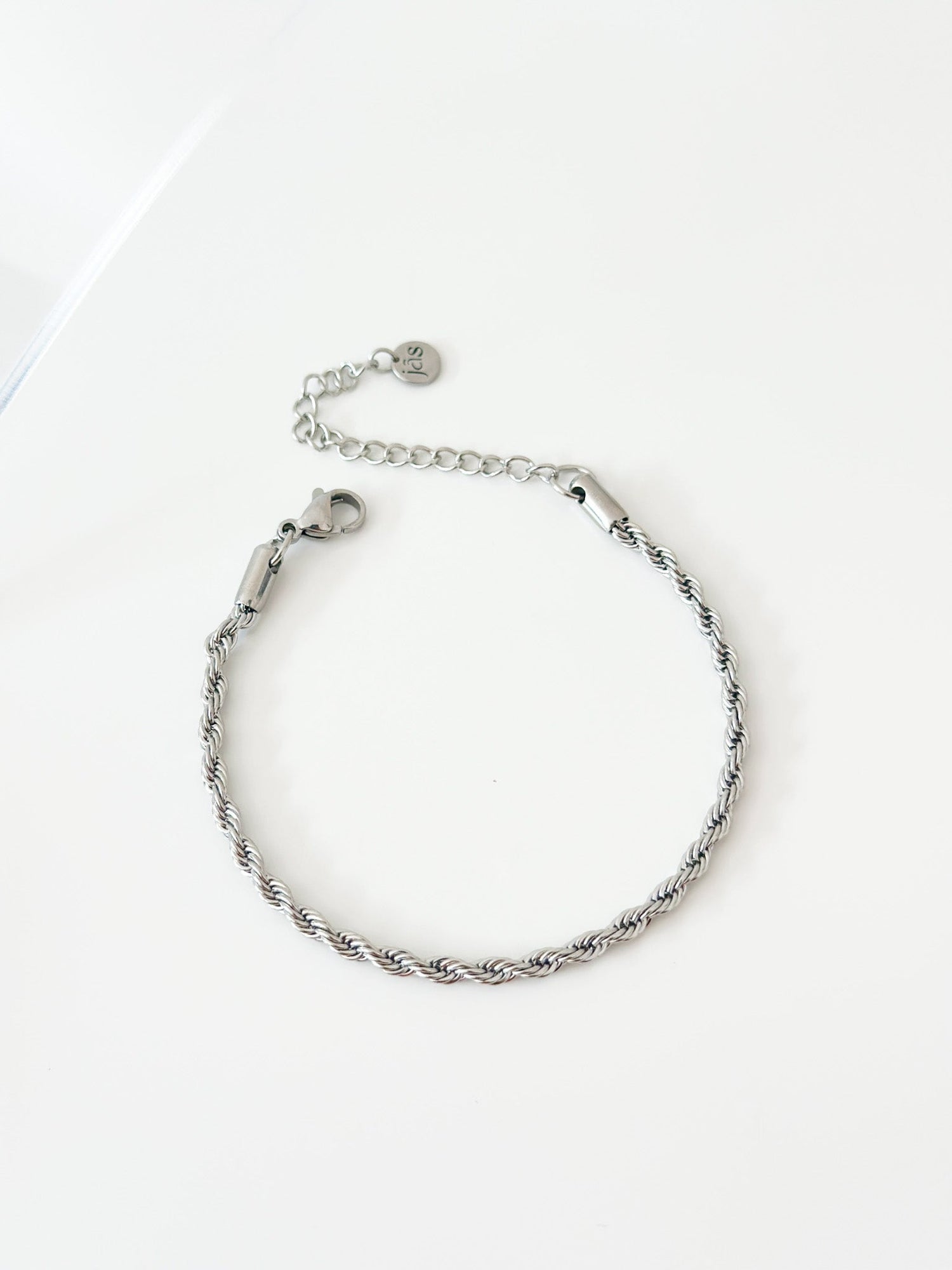 Silver Rope Bracelet - Jas | Stainless Steel Bracelet - Jas | Perfect On You