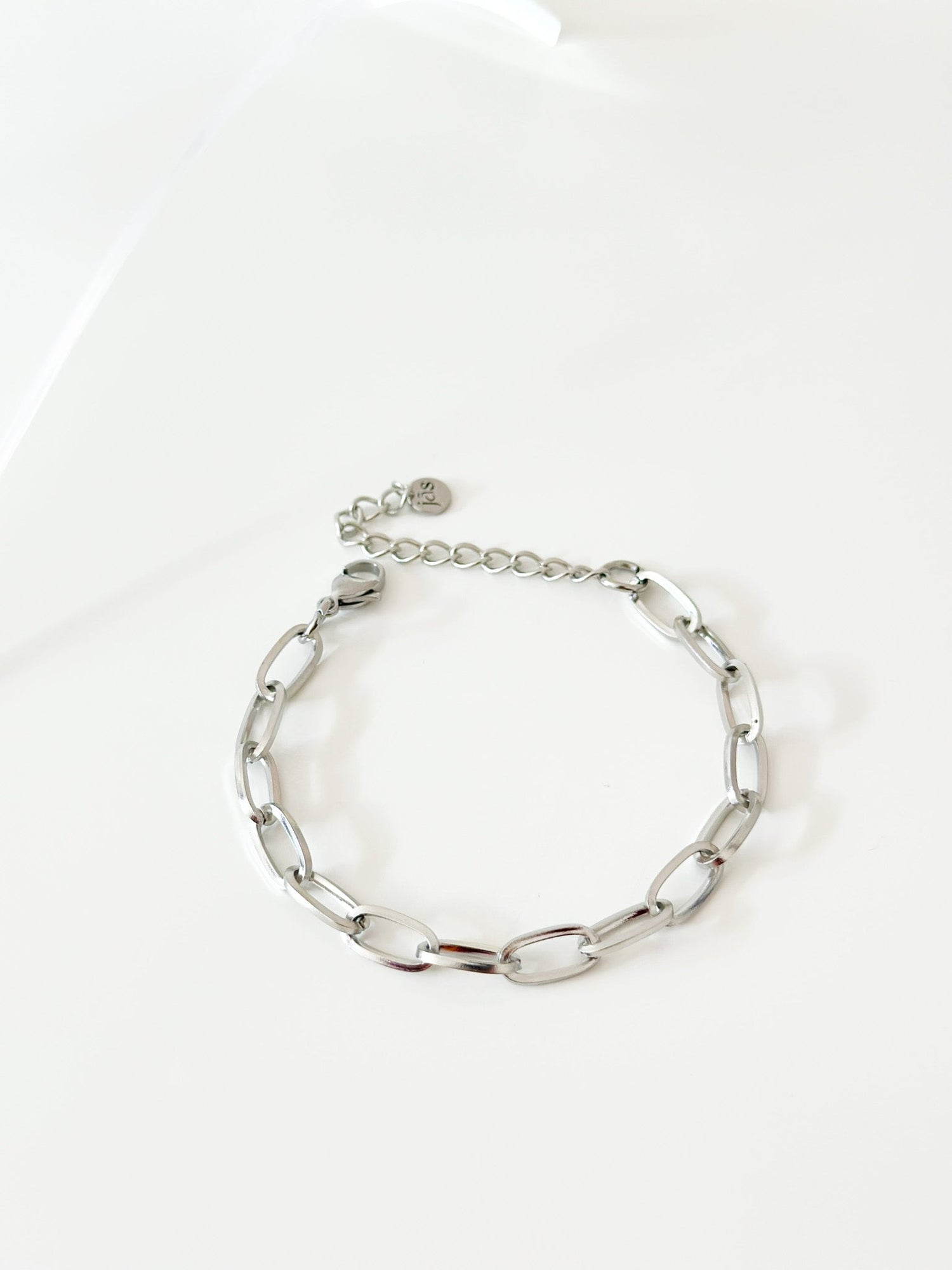 Silver Round Paper clip Bracelet - Jas | Stainless Steel Bracelet - Jas | Perfect On You