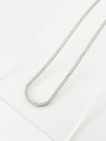 Silver Star Herringbone Chain Necklace - JAS | Silver necklace - Jas | Perfect On You