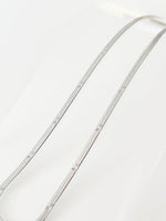 Silver Star Herringbone Chain Necklace - JAS | Silver necklace - Jas | Perfect On You