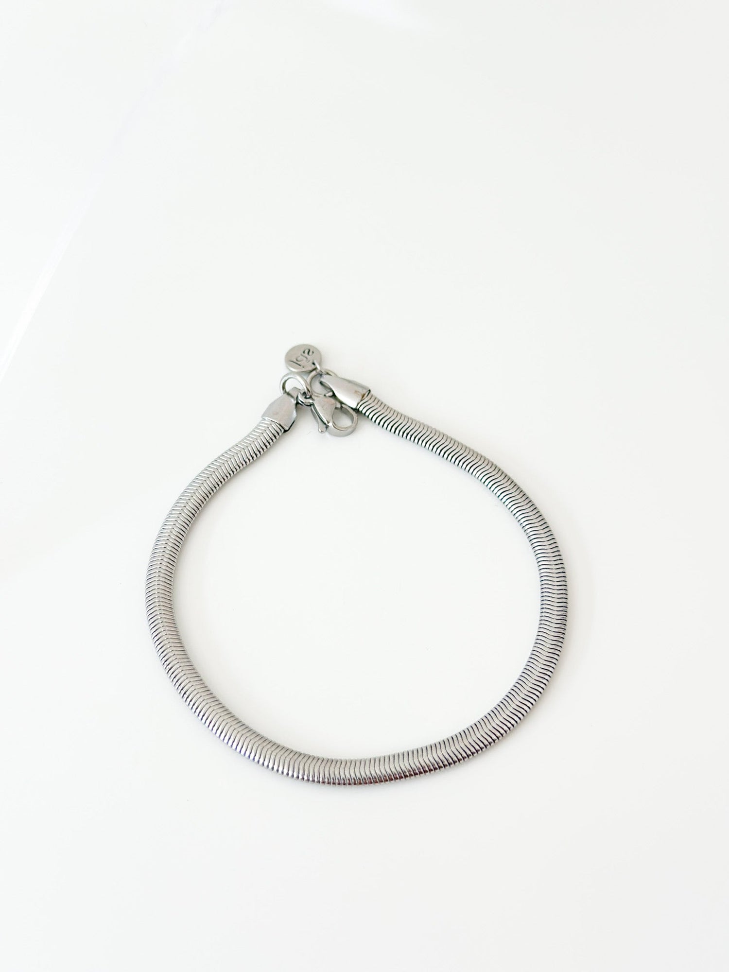 Silver thick snake chain bracelet - Jas | Stainless Steel Bracelet - Jas | Perfect On You
