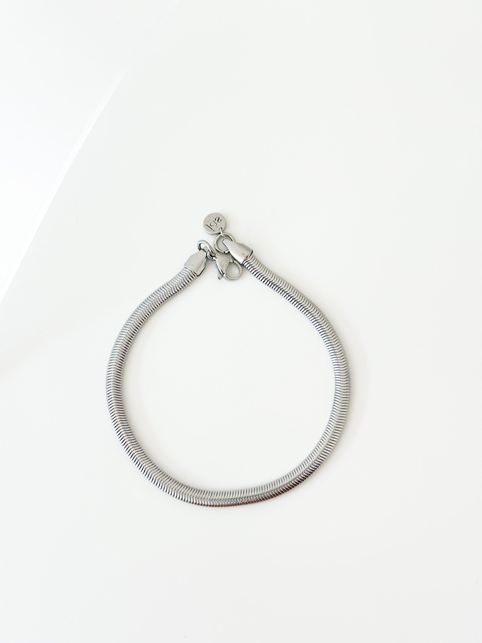 Silver thick snake chain bracelet - Jas | Stainless Steel Bracelet - Jas | Perfect On You