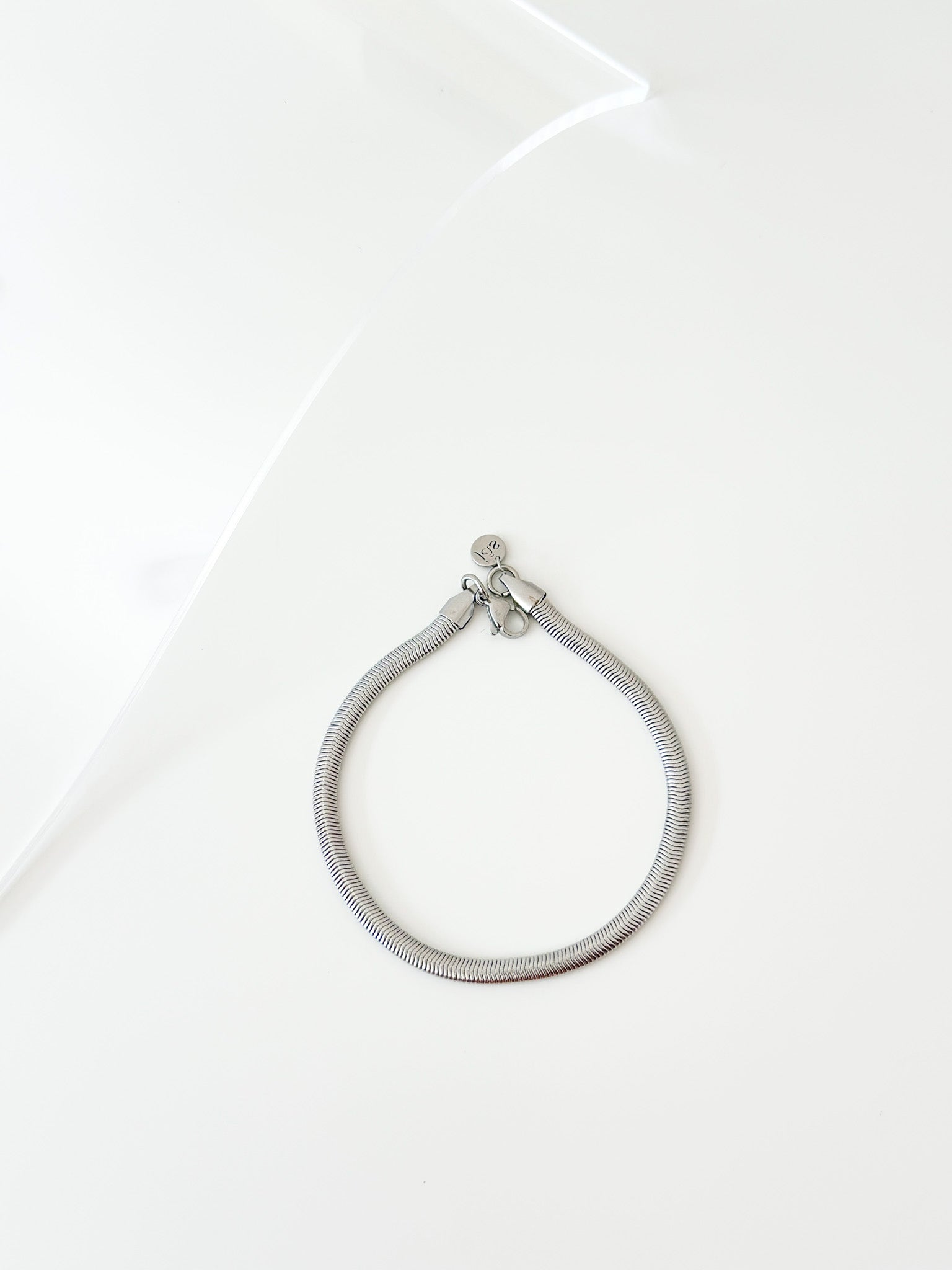 Silver thick snake chain bracelet - Jas | Stainless Steel Bracelet - Jas | Perfect On You