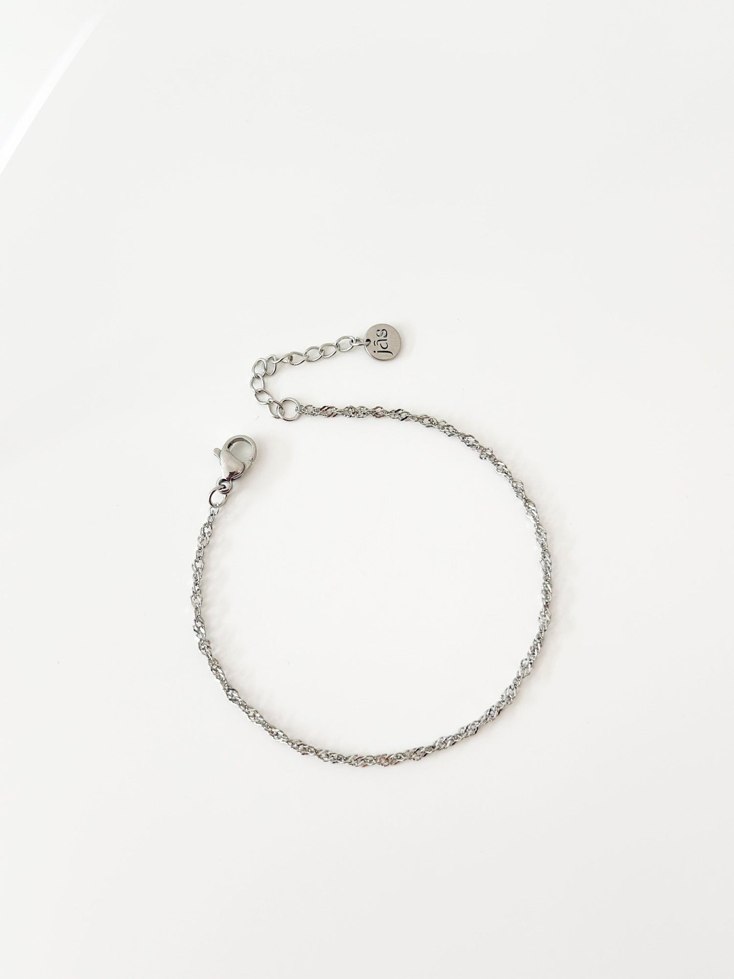 Silver Twist Bracelet - Jas | Stainless Steel Bracelet - Jas | Perfect On You