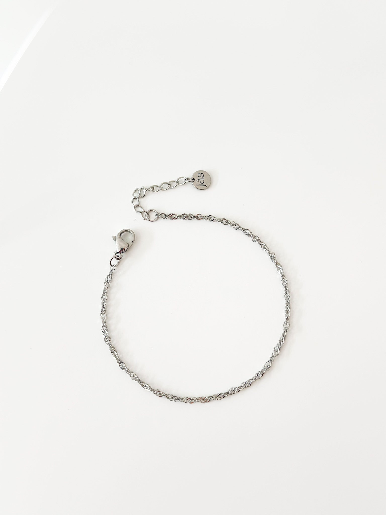 Silver Twist Bracelet - Jas | Stainless Steel Bracelet - Jas | Perfect On You