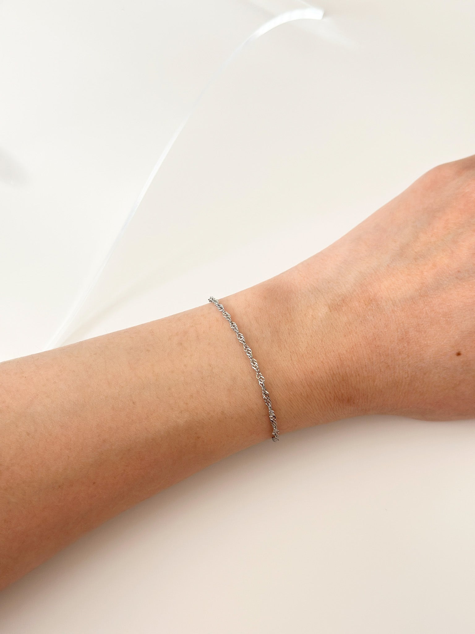 Silver Twist Bracelet - Jas | Stainless Steel Bracelet - Jas | Perfect On You