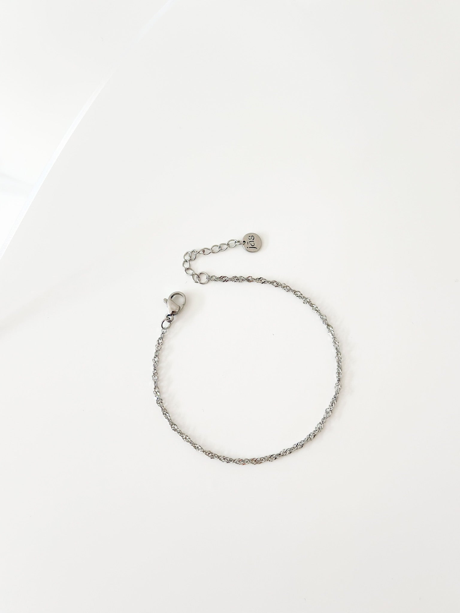 Silver Twist Bracelet - Jas | Stainless Steel Bracelet - Jas | Perfect On You