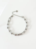 Silver U link Bracelet - Jas | Stainless Steel Bracelet - Jas | Perfect On You
