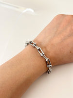 Silver U link Bracelet - Jas | Stainless Steel Bracelet - Jas | Perfect On You