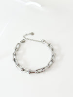 Silver U link Bracelet - Jas | Stainless Steel Bracelet - Jas | Perfect On You