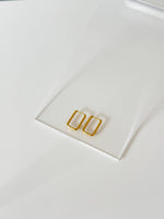 Small Geometric Rectangle Hoops - Jas | Hoop Earrings - Jas | Perfect On You