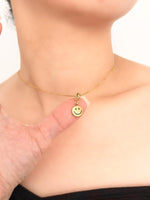 Smiley Necklace - Jas | Gold necklace - Jas | Perfect On You