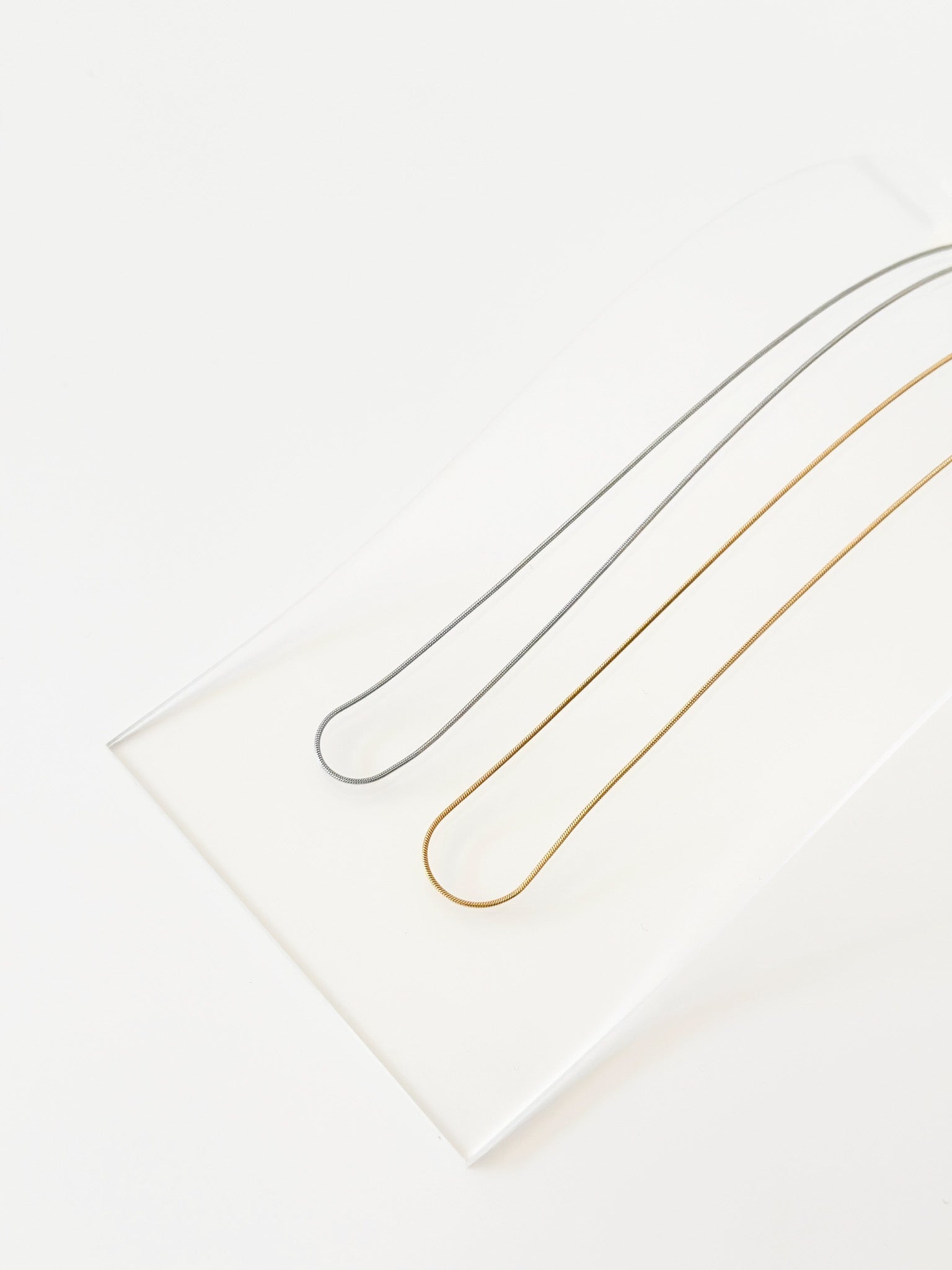 Snake Chain Necklace - Jas | Gold & silver necklace - Jas | Perfect On You