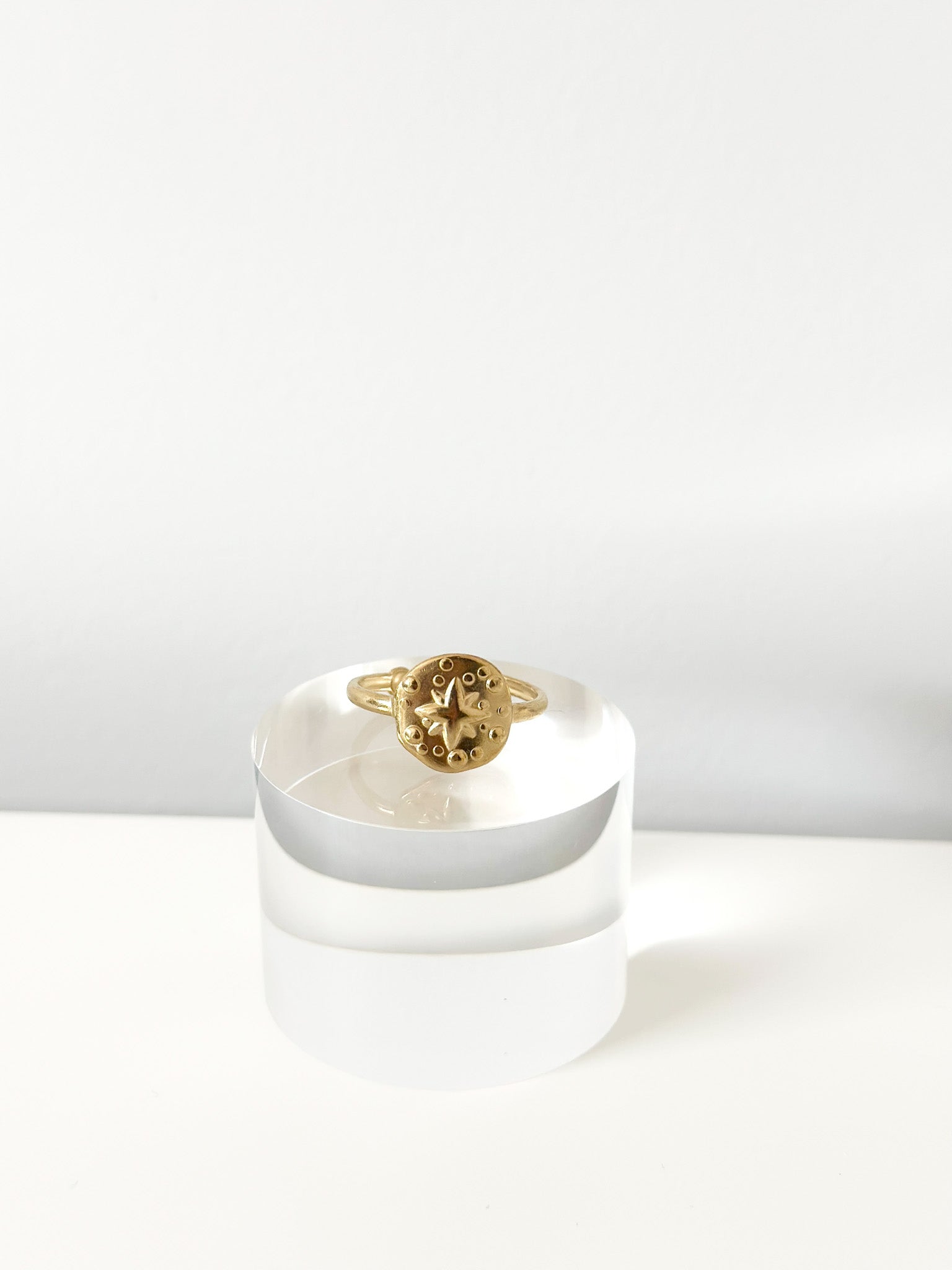 Solar Medallion Ring - Jas | Gold & silver ring - Jas | Perfect On You