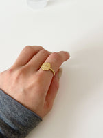 Solar Medallion Ring - Jas | Gold & silver ring - Jas | Perfect On You