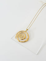 Spiral Energy Pendant Necklace - Jas | Gold & silver necklace - Jas | Perfect On You