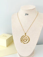 Spiral Energy Pendant Necklace - Jas | Gold & silver necklace - Jas | Perfect On You