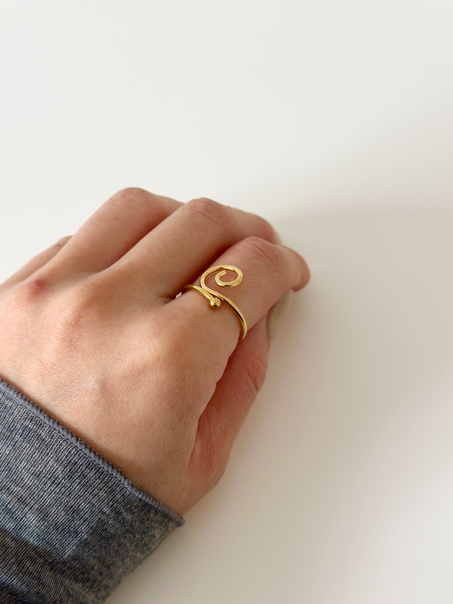 Spiral Soul Ring - Jas | Gold & silver ring - Jas | Perfect On You