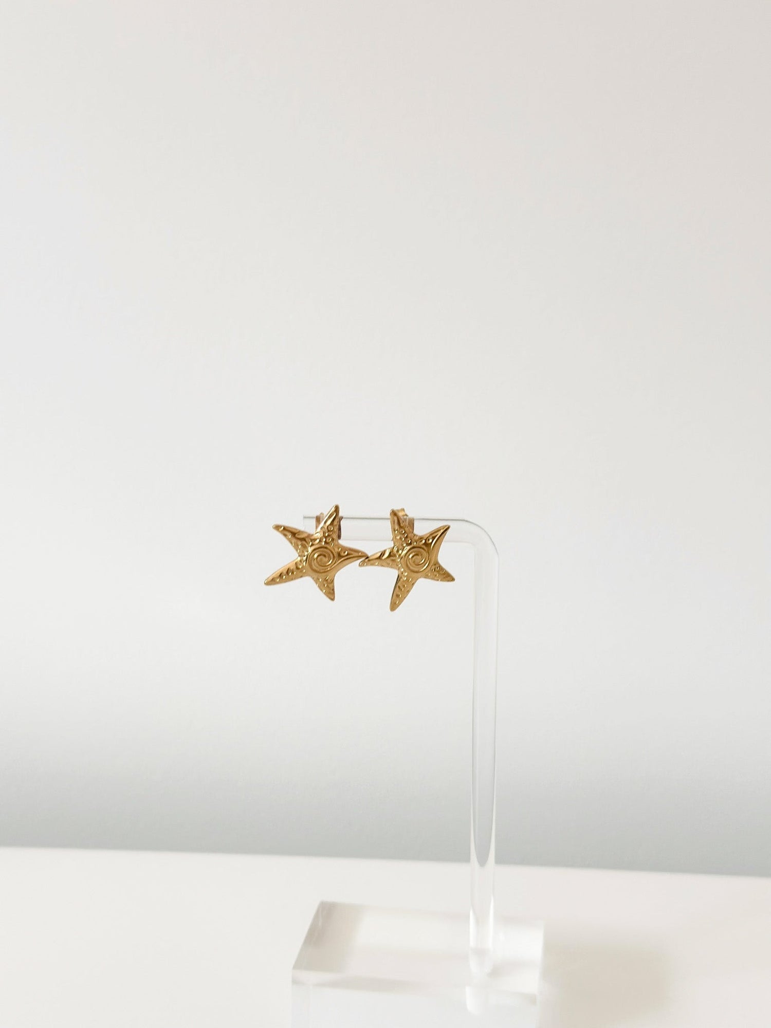 Spiral Starfish Earrings - Jas | Gold Earring - Jas | Perfect On You