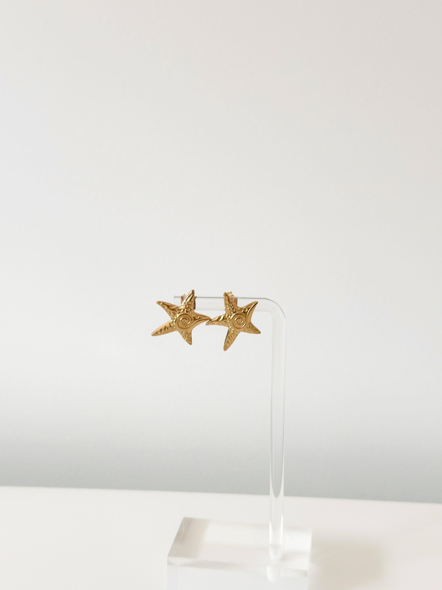 Spiral Starfish Earrings - Jas | Gold Earring - Jas | Perfect On You