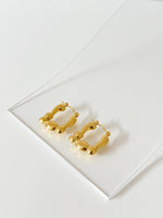 Square Bubble - Jas | Hoop Earrings - Jas | Perfect On You