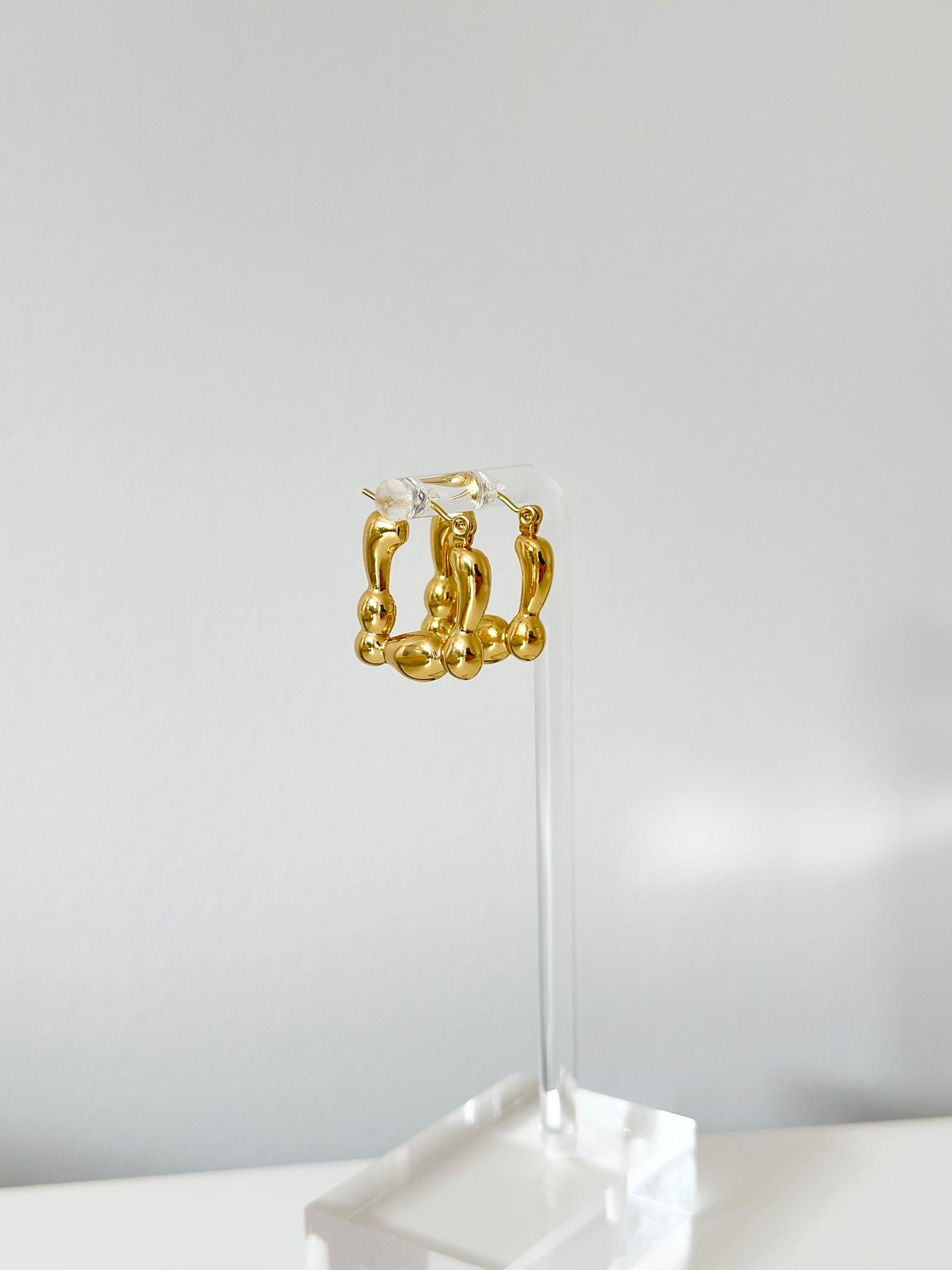 Square Bubble - Jas | Hoop Earrings - Jas | Perfect On You