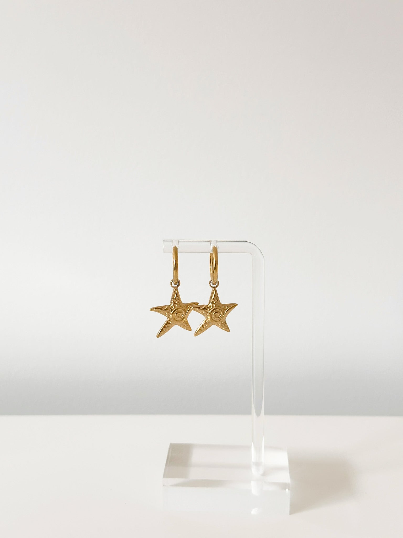 Starlit Sea Hoop Earrings - Jas | Gold Earring - Jas | Perfect On You
