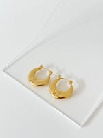 Sunburst Engraved - Jas | Hoop Earrings - Jas | Perfect On You