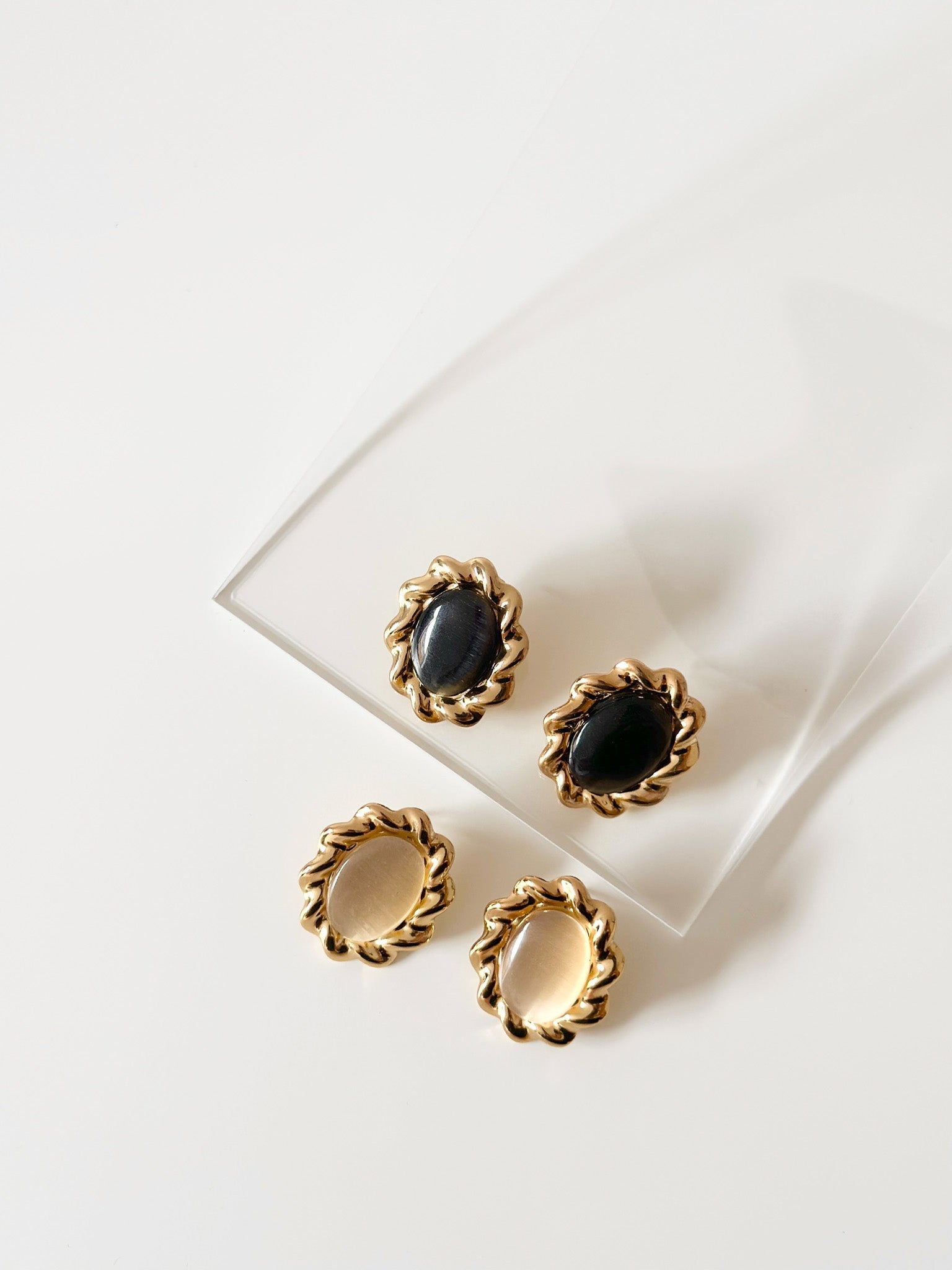 Twilight Gem Earrings - Jas | Gold Earring - Jas | Perfect On You