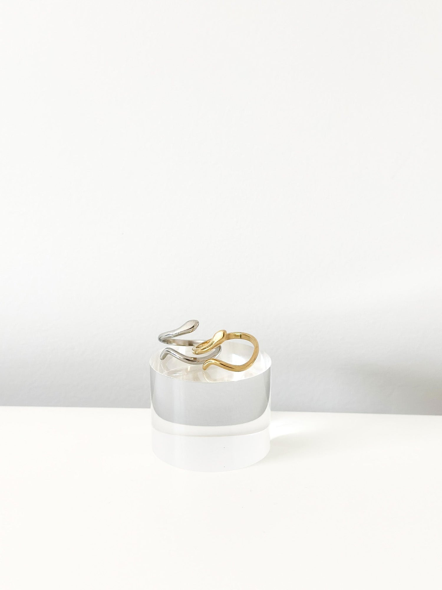 Wave Duo Ring - Jas | Gold & silver ring - Jas | Perfect On You