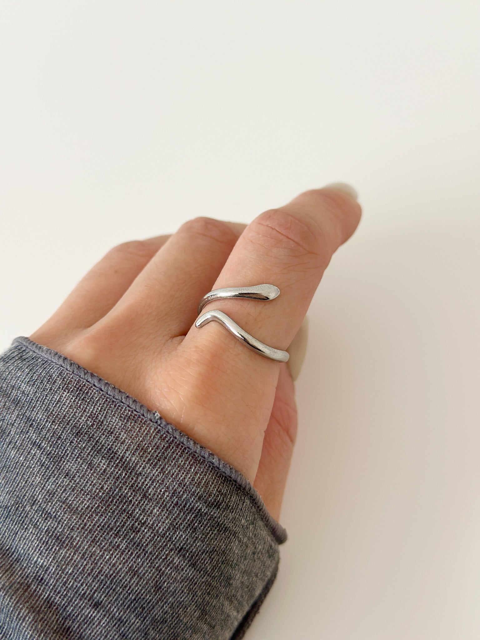 Wave Duo Ring - Jas | Gold & silver ring - Jas | Perfect On You
