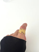 Wave Edge Ring - Jas | Gold & silver ring - Jas | Perfect On You