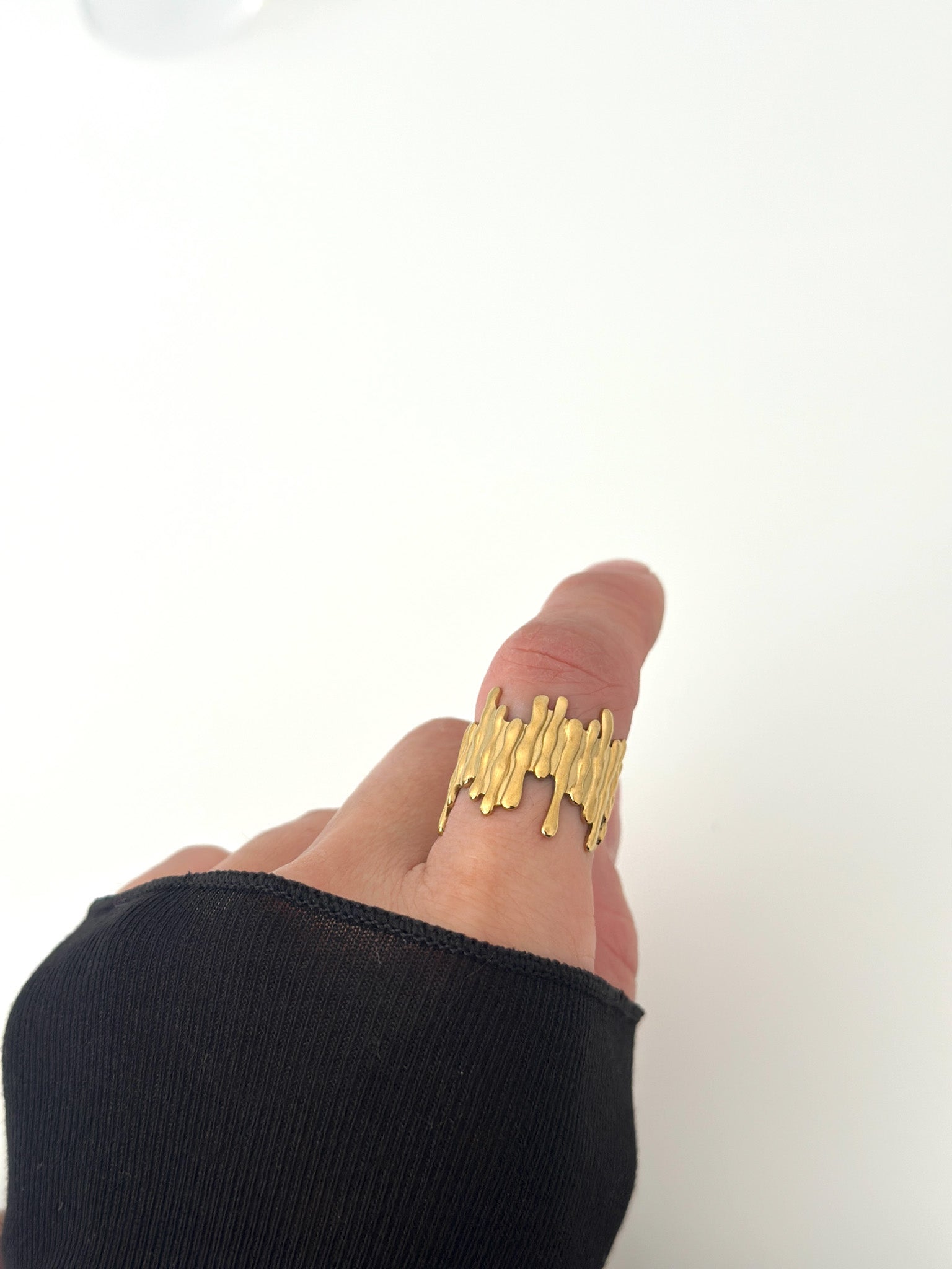 Wave Edge Ring - Jas | Gold & silver ring - Jas | Perfect On You