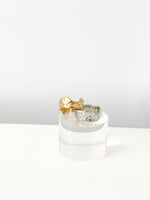 Wave Whisper Ring - Jas | Gold & silver ring - Jas | Perfect On You